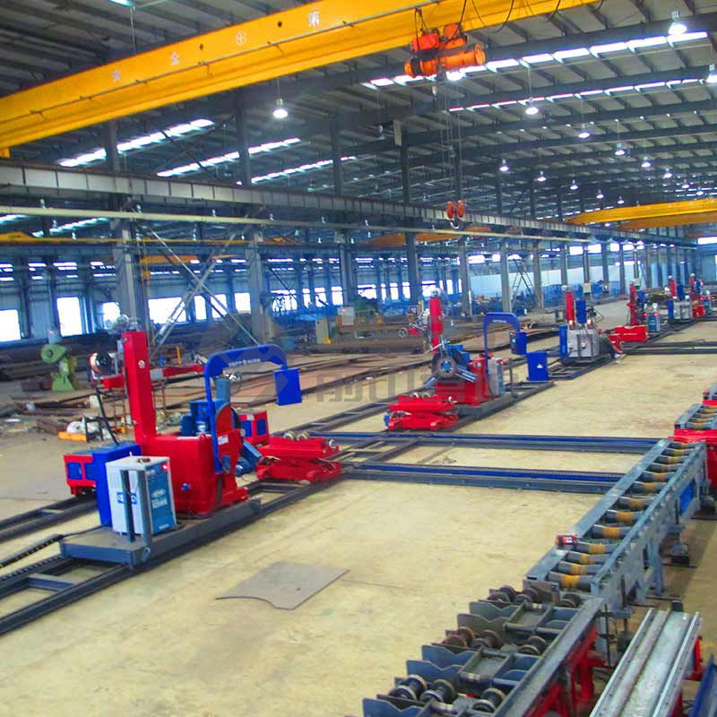 Production Line for Pipe-Pipe Jointing through a Flow Process